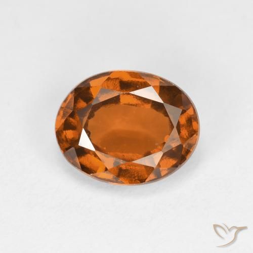 1.78ct 天然 ミディアムオレンジ ヘソナイトガーネット, 楕円形, VS