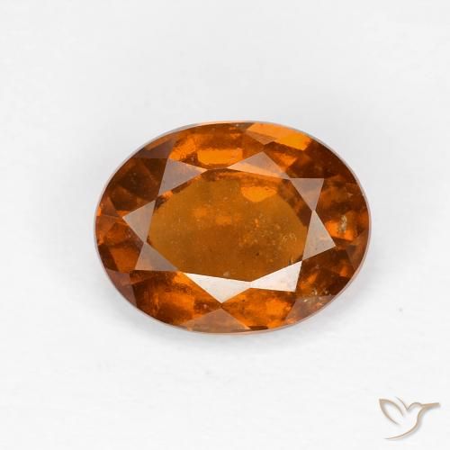 2.05ct 天然 Medium Dark-Orange ヘソナイトガーネット, 楕円形, VS-SI