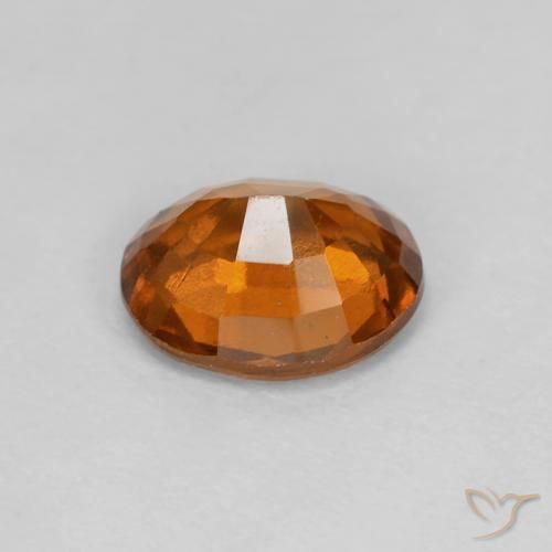 1.88カラットの天然Medium Dark-Orangeヘソナイトガーネット、楕円形、VVS-VS
