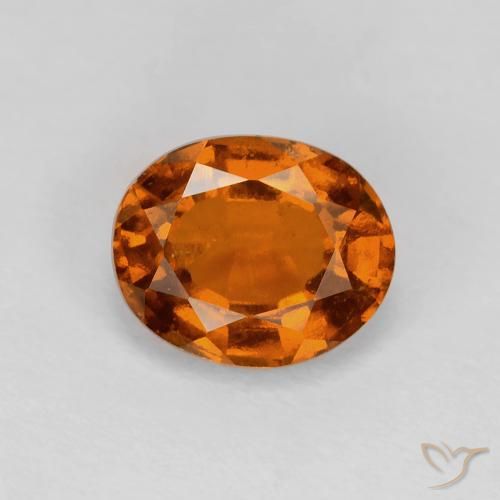 2.01ct 天然 Medium Dark-Orange ヘソナイトガーネット, 楕円形, VVS-VS