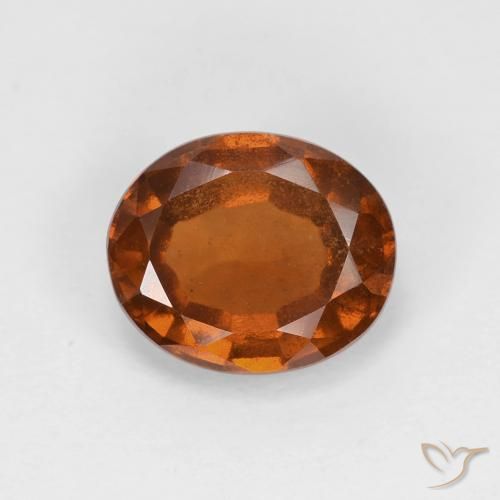 1.74ct 天然 ディープオレンジ ヘソナイトガーネット, 楕円形, VS