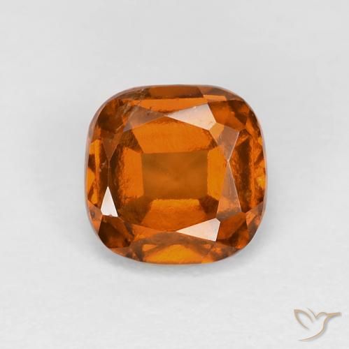 1.17ct 天然 ディープオレンジ ヘソナイトガーネット, クッション, VS