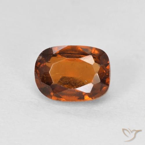 1.58ct 天然 ミディアムオレンジ ヘソナイトガーネット, クッション, VS