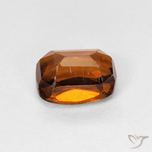 1.49カラットの天然Deep Orange - Brownヘソナイトガーネット、クッション、VS