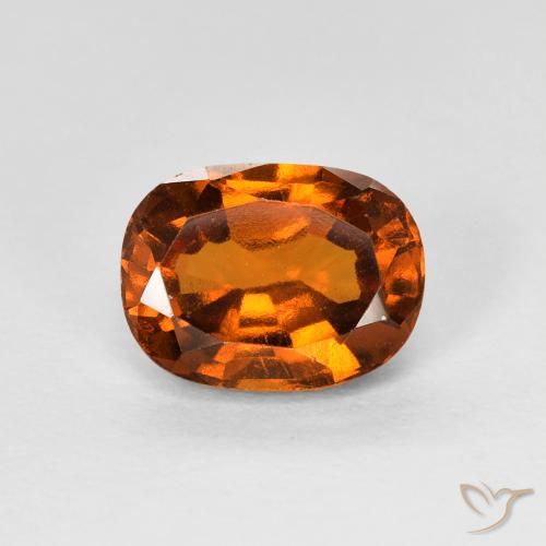 1.73ct 天然 Medium Dark-Orange ヘソナイトガーネット, クッション, VS-SI