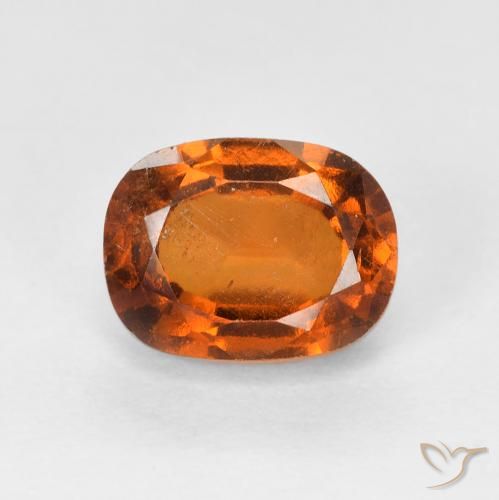 2.27ct 天然 ディープオレンジ ヘソナイトガーネット, クッション, VS-SI