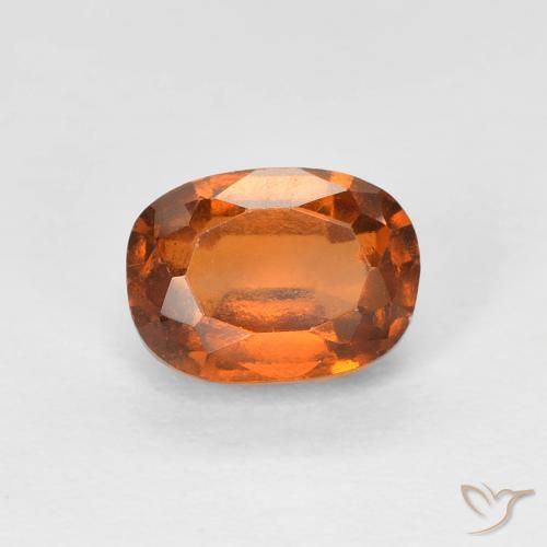 1.36ct 天然 ディープオレンジ ヘソナイトガーネット, クッション, VS