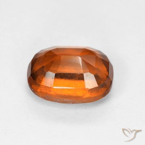 2.10カラットの天然Medium Dark-Orangeヘソナイトガーネット、クッション、VS