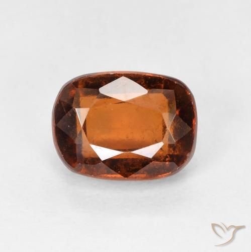 2.33ct 天然 ディープオレンジ ヘソナイトガーネット, クッション, VVS-VS