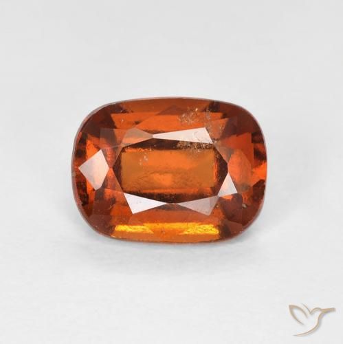 1.83ct 天然 ディープオレンジ ヘソナイトガーネット, クッション, VS