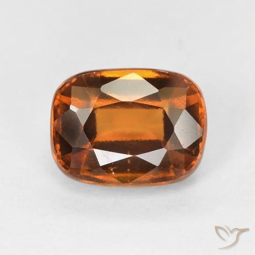 2.20ct 天然 ディープオレンジ ヘソナイトガーネット, クッション, VVS-VS