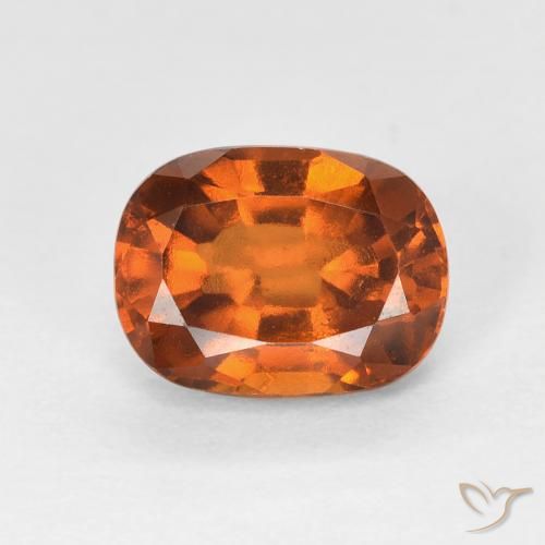 1.78ct 天然 ディープオレンジ ヘソナイトガーネット, クッション, VVS-VS