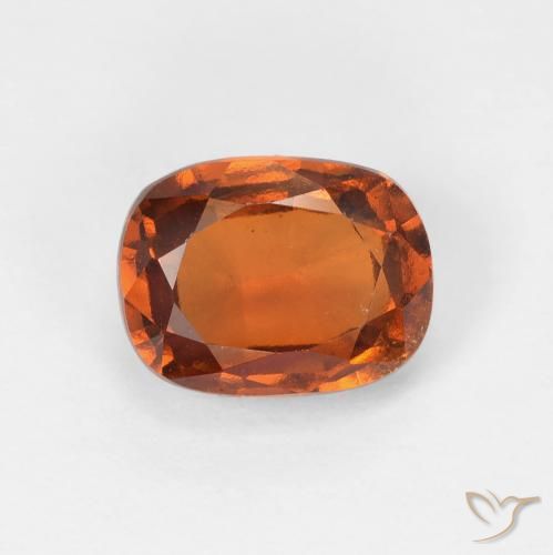 2.13ct 天然 Medium Dark-Orange ヘソナイトガーネット, クッション, VVS-VS