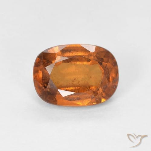 1.15ct 天然 Medium Dark-Orange ヘソナイトガーネット, クッション, VS