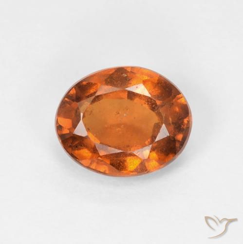 1.71ct 天然 ディープオレンジ ヘソナイトガーネット, 楕円形, VS