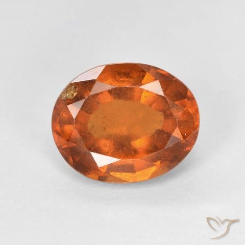 2.66ct 天然 ディープオレンジ ヘソナイトガーネット, 楕円形, VS-SI