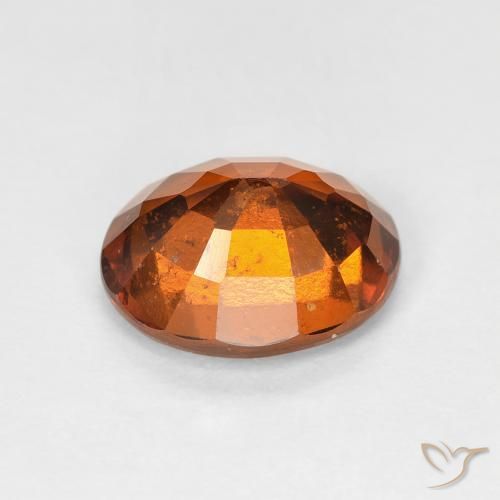2.38カラットの天然Medium Dark-Orangeヘソナイトガーネット、楕円形、VS-SI