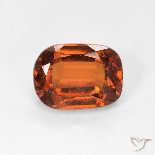 1.98ct 天然 赤みがかったオレンジ ヘソナイトガーネット, クッション, VVS-VS