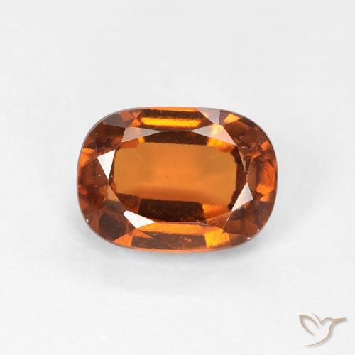 1.22ct 天然 ディープオレンジ ヘソナイトガーネット, クッション, VVS-VS