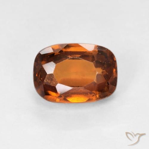 1.45ct 天然 ミディアムオレンジ ヘソナイトガーネット, クッション, VS-SI