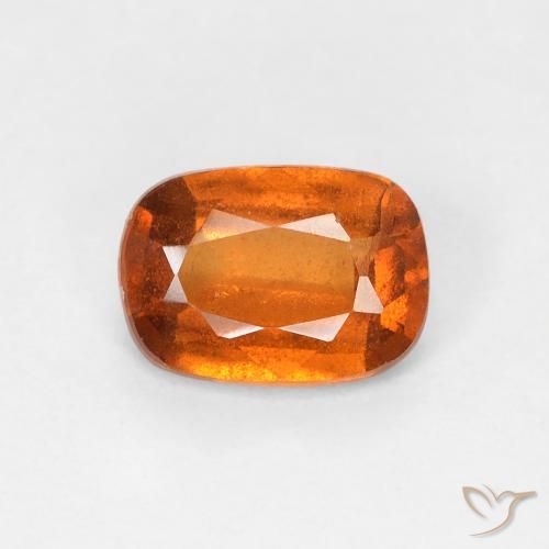 0.94ct 天然 ディープオレンジ ヘソナイトガーネット, クッション, VS-SI
