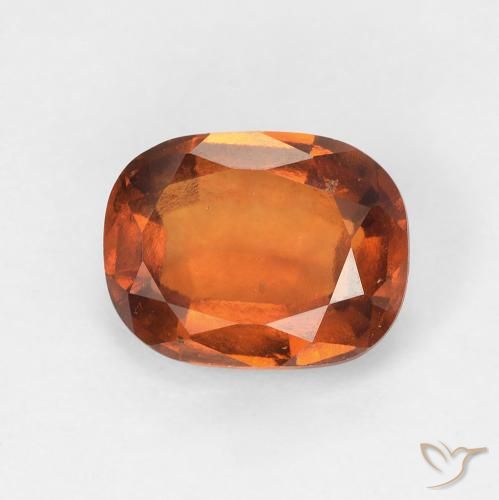 2.39ct 天然 ディープオレンジ ヘソナイトガーネット, クッション, VS