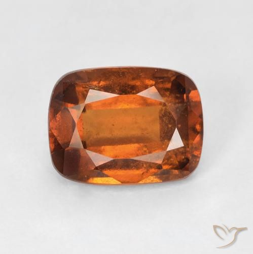 2.60ct 天然 ディープオレンジ ヘソナイトガーネット, クッション, VS-SI