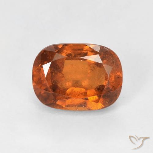 2.04ct 天然 ディープオレンジ ヘソナイトガーネット, クッション, VS-SI