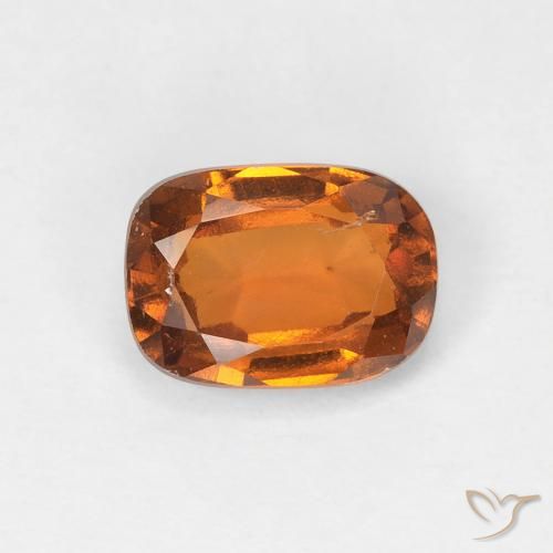 1.13ct 天然 ミディアムオレンジ ヘソナイトガーネット, クッション, VS