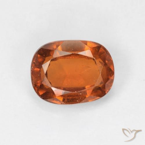 1.72カラットの天然Medium Dark-Orangeヘソナイトガーネット、クッション、VS