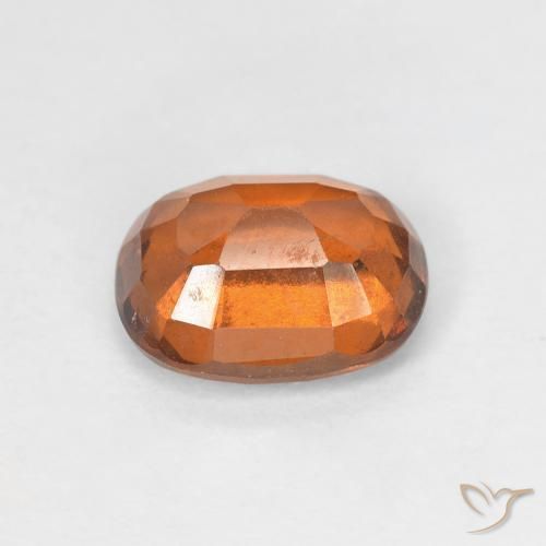 1.72カラットの天然Medium Dark-Orangeヘソナイトガーネット、クッション、VS