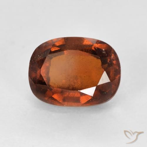 2.42ct 天然 ディープオレンジ ヘソナイトガーネット, クッション, VS-SI