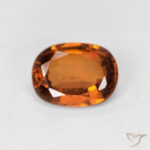 1.46ct 天然 ミディアムオレンジ ヘソナイトガーネット, 楕円形, VS-SI