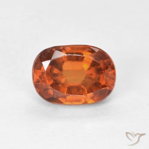 1.29ct 天然 Medium Dark-Orange ヘソナイトガーネット, クッション, VVS-VS