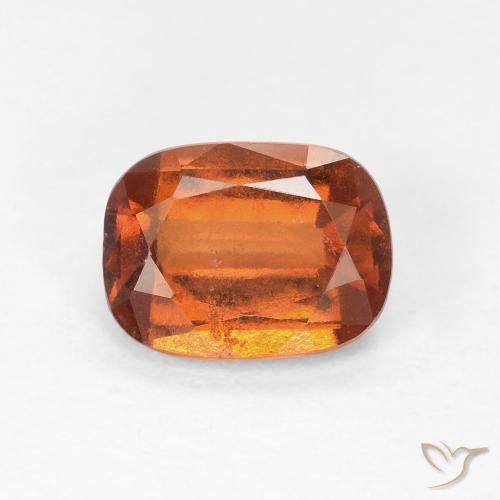 1.68ct 天然 Medium Dark-Orange ヘソナイトガーネット, クッション, VS