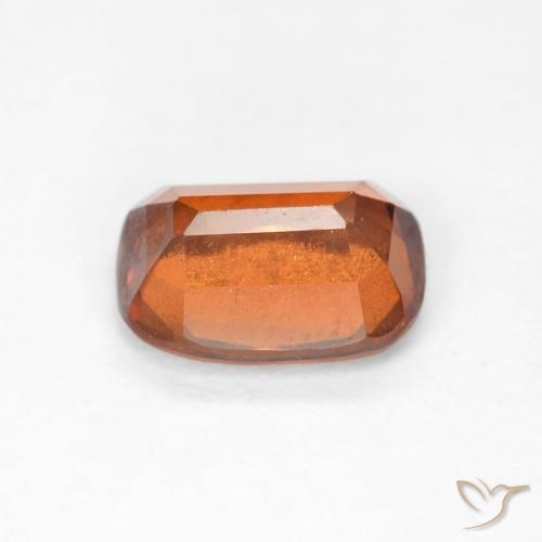 1.68カラットの天然Medium Dark-Orangeヘソナイトガーネット、クッション、VS