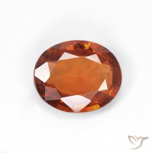 1.22ct 天然 ディープオレンジ ヘソナイトガーネット, 楕円形, VS
