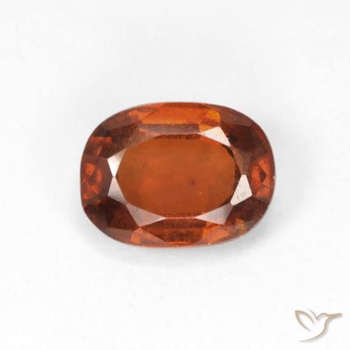 1.69ct 天然 アンバーオレンジ ヘソナイトガーネット, 楕円形, VS