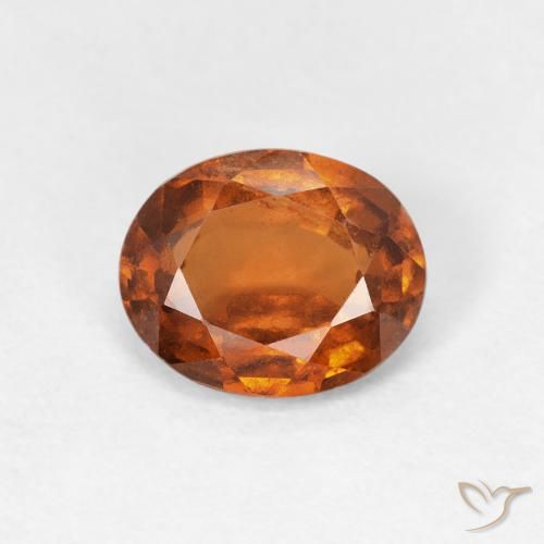 1.48ct 天然 ディープオレンジ ヘソナイトガーネット, 楕円形, VS