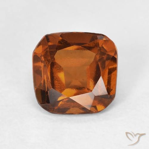 1.31ct 天然 アンバーオレンジ ヘソナイトガーネット, クッション, VVS-VS