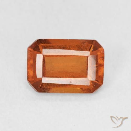 1.19ct 天然 ファイアオレンジ ヘソナイトガーネット, エメラルドカット, VS-SI