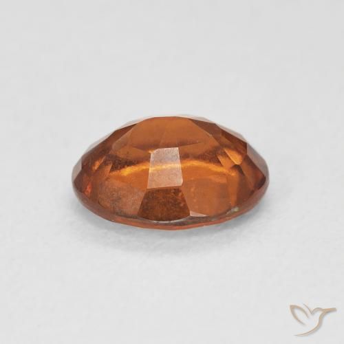1.77カラットの天然Medium Dark-Orangeヘソナイトガーネット、楕円形、VS