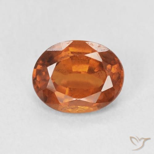 1.83ct 天然 Medium Dark-Orange ヘソナイトガーネット, 楕円形, VS
