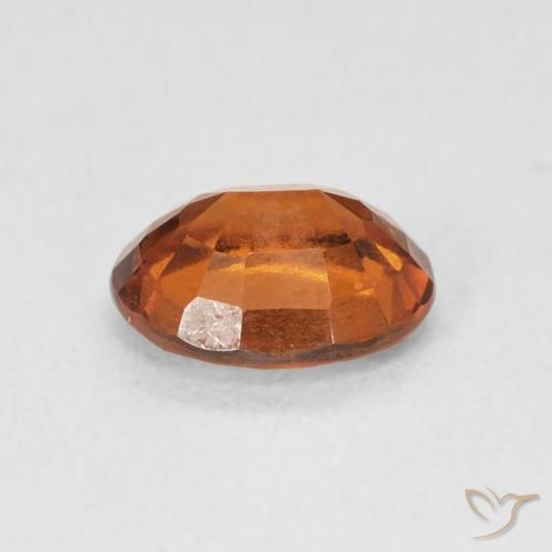 1.83カラットの天然Medium Dark-Orangeヘソナイトガーネット、楕円形、VS