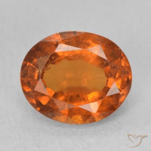 2.23ct 天然 赤みがかったオレンジ ヘソナイトガーネット, 楕円形, VS-SI