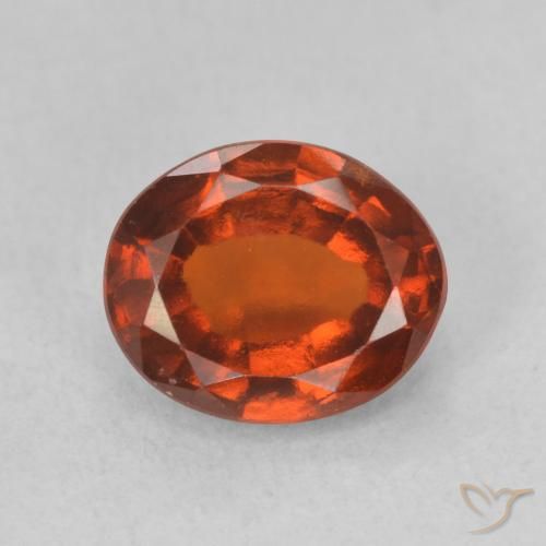 1.99ct 天然 ファイアオレンジ ヘソナイトガーネット, 楕円形, VS-SI