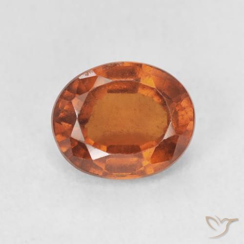 1.94ct 天然 赤みがかったオレンジ ヘソナイトガーネット, 楕円形, VS