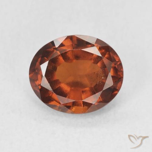 2.14ct 天然 Medium Dark-Orange ヘソナイトガーネット, 楕円形, VS