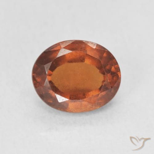 1.87ct 天然 赤みがかったオレンジ ヘソナイトガーネット, 楕円形, VS