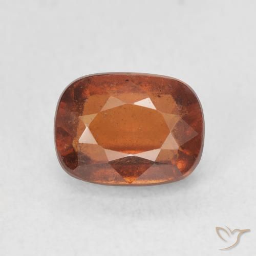 2.51ct 天然 アンバーオレンジ ヘソナイトガーネット, クッション, VS